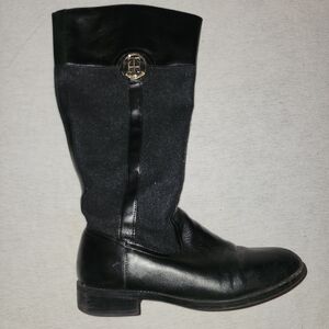 Tommy Hilfiger Black Heeled Boots